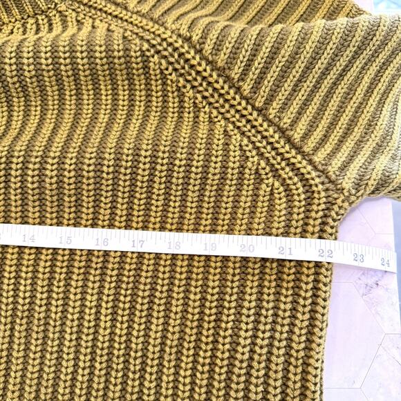 Anthropologie Maeve Mackenzie Chunky Ribbed Moss Green Size S Sweater in EUC - Picture 7 of 10